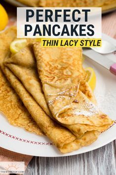 English Pancakes, Yummy Pancake Recipe, Homemade Pancake Recipe, Best Pancake Recipe, Recipe For Breakfast, Pancake Recipe Easy, Perfect Pancakes, Homemade Pancakes, Crepe Recipes