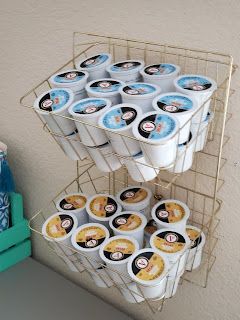 Life at 50 and Beyond!: DIY Dollar Tree Keurig K-Cup, Coffee Pod, Choco Pod, Tea Pod Organizers K Cup Organizer, K Cup Storage Ideas Diy Dollar Tree, K Cup Storage Ideas Diy, Diy K Cup Holder, Dollar Tree Kitchen Organization, Christmas Diy's, Dollar Tree Kitchen, Diy Organizers, Metal Paper Towel Holder