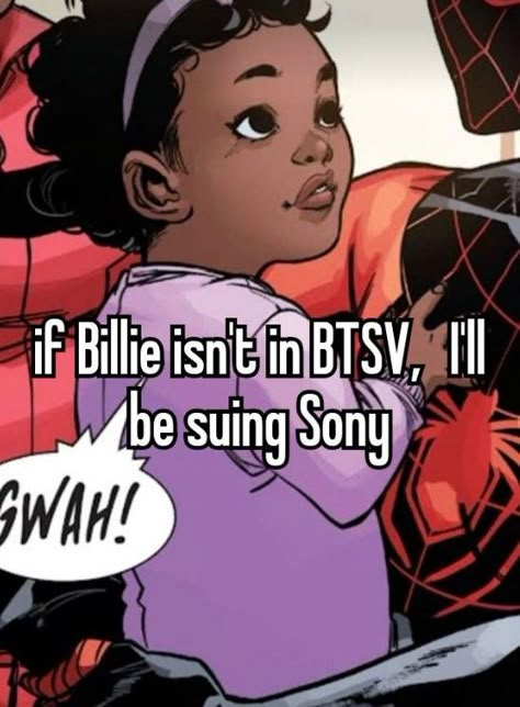 Miles Morales Sister, Billie Morales, I Love Spiderman, Beyond The Spiderverse, Spiderverse Spiderman, Spiderman Deadpool, Spiderman Gifts, Spider People, Deadpool Marvel