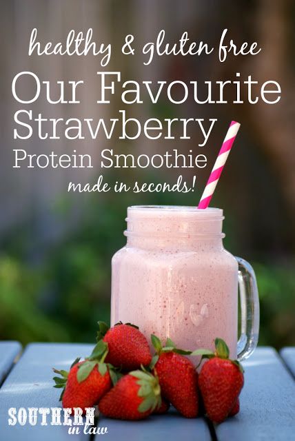 Strawberry Protein Shake, Strawberry Milkshake Recipe, Protien Smoothies Recipes, Strawberry Protein Smoothie, Milkshake Recipe Strawberry, Banana Apple Smoothie, Protein Recipe, Recipe Strawberry, High Protein Smoothies