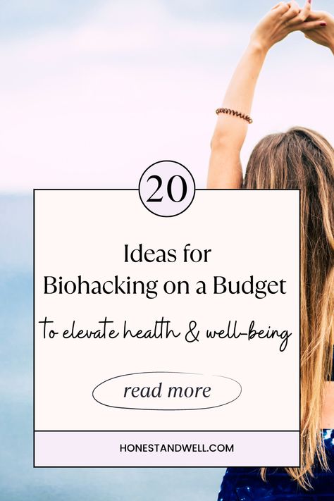 20 ideas for biohacking on a budget. From tongue scraping to cold water immersion, explore cost-effective ways to improve health and well-being naturally... www.honestandwell.com #biohacking #holistichealth #wellness Bio Hacking Health, Biohacking For Women, Biohacking Hacks, Intuitive Movement, Tongue Scraping, Bio Hacking, Invest In Your Health, Wellness Videos, Fit Bit