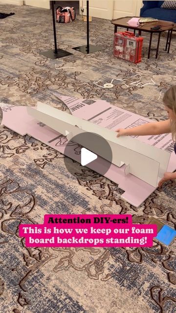 POP POP BALLOON on Instagram: "If you have ever decided to DIY your own foam board, there is a chance you forgot that you will need it to stand 🤣 . This is one of those projects where you are so focused on the actual prop or backdrop that you tend to forget the boring parts like the back . Not only have we used a variety of interesting items to prop up our boards, but we have shown up at events where clients have made their own and forgot about the “needing to to stand” part, and we’ve had to get really creative. . That’s when we decided to find a stand that anyone could use, could be stored flat and would be light weight.  . That’s where our these cardboard stands come in!  . These are a must have if you’re going to DIY your own props or backdrops.  . This is an indoor only option since How To Make Cardboard Stand Up, Foam Backdrop Stand, How To Make Foam Board Stand Up, Stage Props Diy Cardboard Boxes, Halloween Foam Board Crafts, Foam Board Wall Panels Diy, Diy Large Party Props, Foam Board Letters Diy, Birthday Props Diy