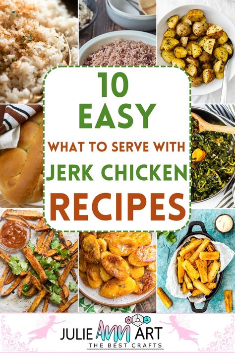 What To Serve With Jerk Chicken Recipes Jerk Chicken Sides, Jerk Chicken Recipes, Corn Maque Choux Recipe, List Of Side Dishes, Maque Choux Recipe, Jerk Chicken Recipe, Herb Roasted Potatoes, Side Dishes For Chicken, Chicken Meals