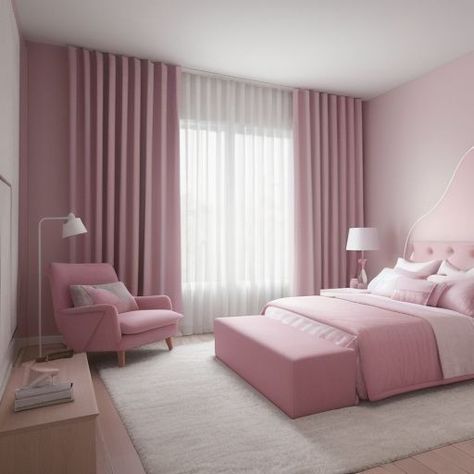 Une idée de design d'intérieur contemporain pour une chambre à coucher rose. 💖 #décoration #renovation #design #chambreàcoucher Pink Bedroom Decor, Luxury Bedroom Master, Renovation Design, Pink Bedroom, Dream Bedroom, Luxurious Bedrooms, New Room, Bedroom Makeover, Room Inspo