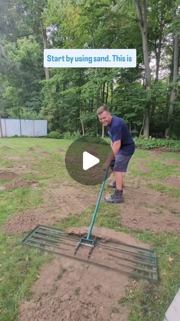 Leveling Yard, Level Yard, Lawn Leveling, Landscape Rake, Yard Maintenance, Growing Grass, Diy Lawn, Yard Tools, House Landscaping