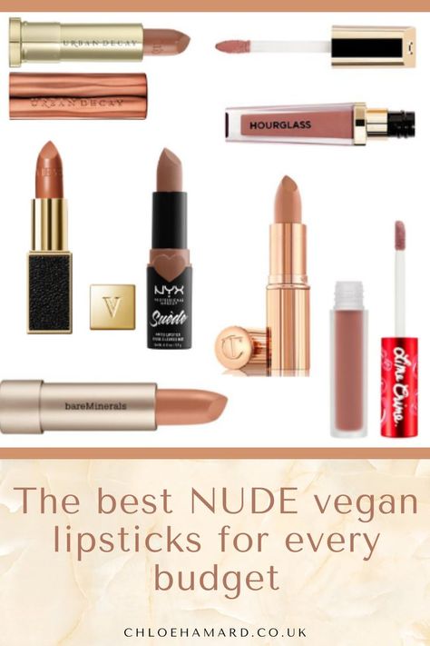 The best vegan lipsticks in nude shades for every budget Vegan Mascara, Vegan Makeup, Nude Lipstick, Glam Looks, Cruelty Free Beauty, Vegan Beauty, Vegan Lifestyle, Beauty Items, Style Elegant