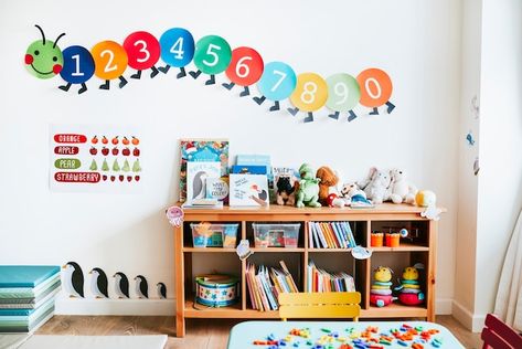 Kindergarten Interior Design, Kindergarten Classroom Design, Small Bedroom Ideas For Kids, Kindergarten Interior, Preschool Designs, Classroom Interior, Daycare Decor, Preschool Rooms, Kindergarten Design