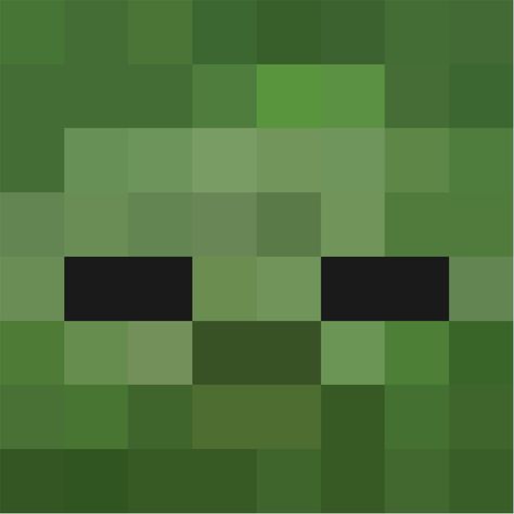 Minecraft Zombie Face, Minecraft Heads, Minecraft Quilt, Minecraft Face, Mobs Minecraft, Minecraft App, Minecraft Zombie, Pixel Art Minecraft, Image Pixel Art