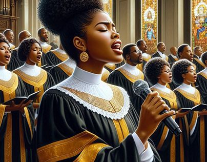 Choir Singing, Gospel Choir, Church Choir, Art 3d, 3d Modeling, Choir, 3d Art, App Design, African American