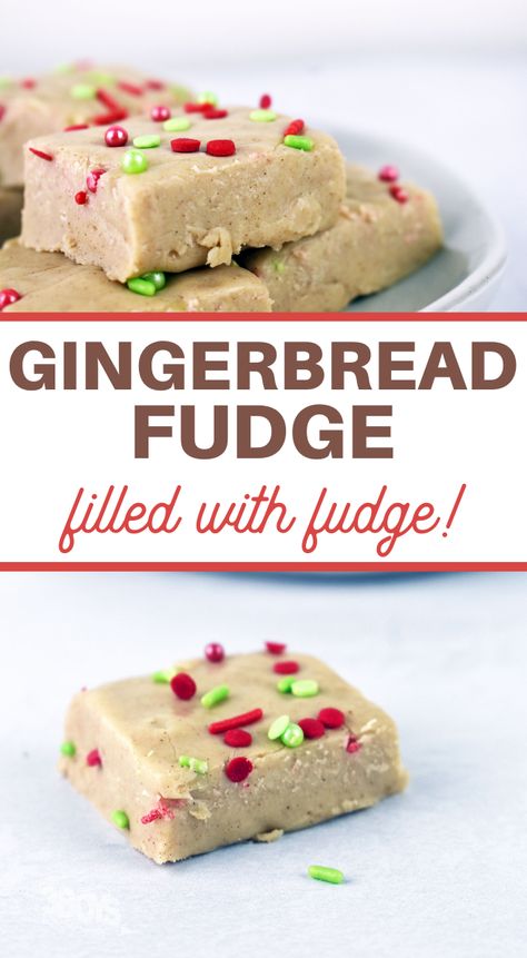 You're going to love this Easy Gingerbread Fudge Recipe! It's perfect for the holidays and is so simple and easy to make! Minimal effort with big taste! #fudgerecipes #holidaydesserts #easyfudge #3boysandadog Decorating Gingerbread Men, Mint Fudge Recipe, Holiday Fudge Recipes, Gingerbread Fudge, Gingerbread Men Cookies, Holiday Dessert Table, Easy Gingerbread, Easy Blueberry Muffins, Holiday Desserts Table