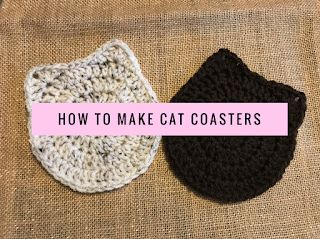 Bry's Crochets: Super Easy Cat Coaster!! Crocheted Coasters, Crochet Cupcake, Cat Crochet, Easy Knitting Projects, Cat Coasters, Crochet Coaster Pattern, I Love This Yarn, Crochet Things, Crochet Kitchen