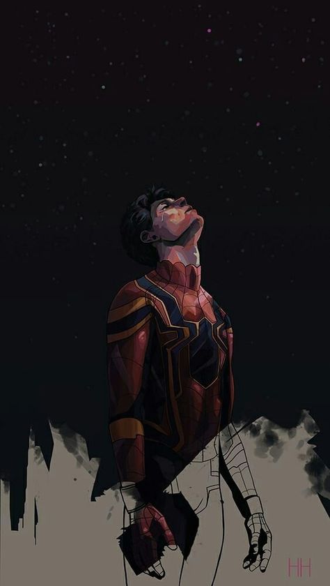 Angst sad Spider Man Illustration Art, Dark Peter Parker Fanart, Tom Holland Spiderman Art, Tom Holland Sleeping, Dark Peter Parker, Tom Holland Art, Loki Illustration, Mcu Fanart, Spiderman Tom Holland