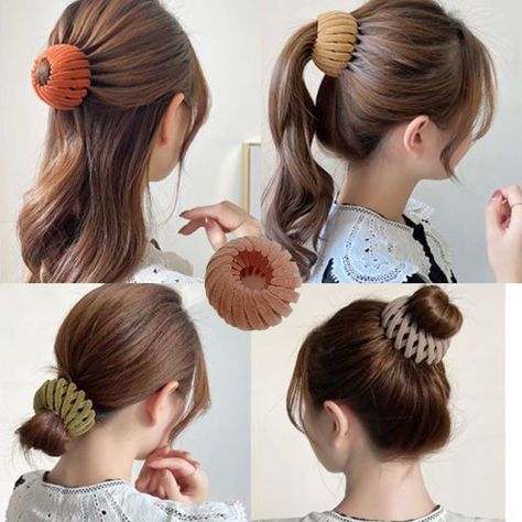 Creative and different hair clips will make you eye-catching and will help you arrange your hair and design different styles, quickly create beautiful and elegant ponytails in a short time, which can save your time and energy. Bird Nest Hair Clip, Magic Hair Clip, Hair Bun Accessories, Bun Accessories, Bird Nest Hair, Elegant Ponytail, Long To Short Hair, Cute Fall Wallpaper, Tools For Women