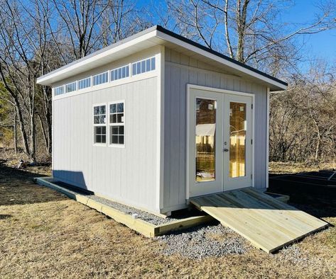 5 Things You Should Know About Shed To Office Conversions! We serve Charlotte, NC by building custom home office sheds! 10x10 10x12 10x14 10x16 sizes! Design & Order Online! Visit Our Store! https://shedsbydesign.com/uncategorized/5-things-you-should-know-about-shed-to-office-conversions/ Home Office Shed, 10x12 Shed, Sheds Ideas Backyard, Shed Blueprints, Office Shed, Craft Shed, Custom Sheds, Studio Shed, Modern Shed