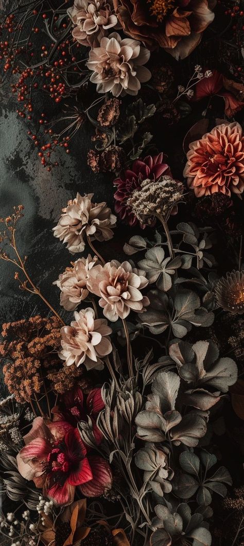 Dark Academia Phone Wallpaper, Dark Academia Iphone Wallpaper, Moody Wallpaper, Dark Academia Wallpaper, Vintage Flowers Wallpaper, Academia Wallpaper, Dark Flowers, Jolie Photo, Pretty Wallpapers Backgrounds