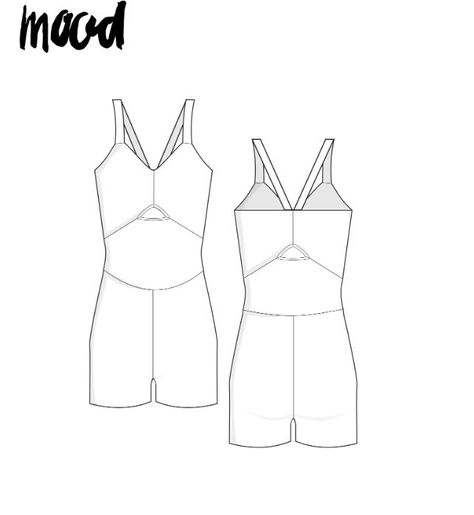 The Camden Onesie - Free Athleisure Sewing Pattern - Mood Sewciety Bodysuit Sewing Pattern Free, Athleisure Patterns, Workout Onesie Outfit, Free Romper Pattern, Romper Pattern Free, Sports Wear Fashion Illustration, Sewing Activewear, Mood Patterns, Activewear Pattern