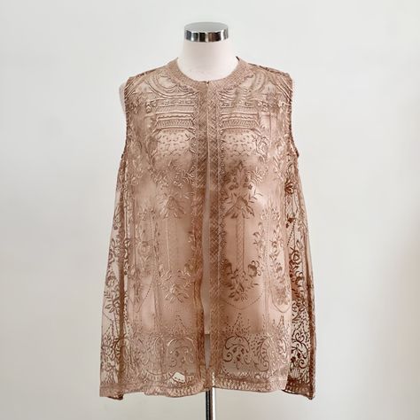 Outer top that crafted from embroidered tulle make your look effortlessly chic. Gio Outer Top in Scarlette Brown by @@_ateliermode_ Available at Dresshaus.com Outer Tulle, Embroidered Tulle, Make Your, Make It Yourself, Quick Saves