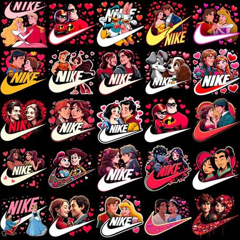 DesignsPacks Sublimation Images Nike, Nike Mickey Mouse Logo, Themed Cartoon Print T-shirt For Streetwear, Pop Culture Cartoon Print T-shirt For Streetwear, Disney Style T-shirt With Cartoon Print For Disney Trips, Valentines Day Cartoons, Nike Art, Holiday Canvas, Luxury Branding Design