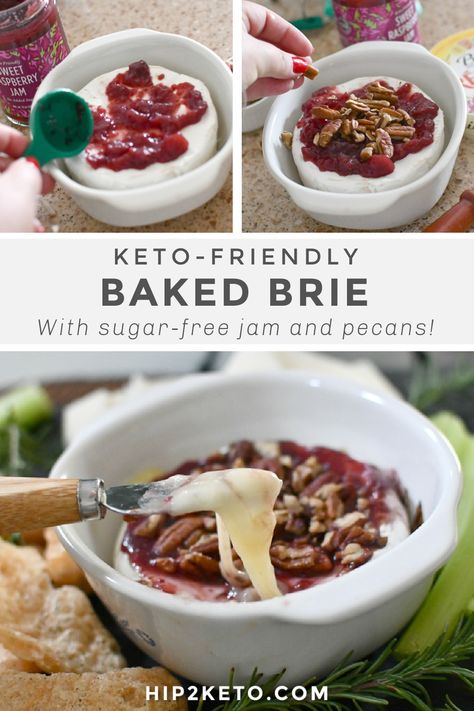 Brie Recipes Low Carb, Keto Brie Appetizer, Low Carb Brie Recipes, Keto Brie Recipe, Brie Keto Recipes, Keto Baked Brie, Keto Brie Cheese Recipes, Bree Cheese Recipes, Keto Brie