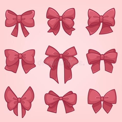 Art Refence, Kids Cheerleading, Bow Drawing, Tattoo Diy, Bow Art, Kartu Valentine, Diy Tattoo, Pink Bows, Bow Ribbon