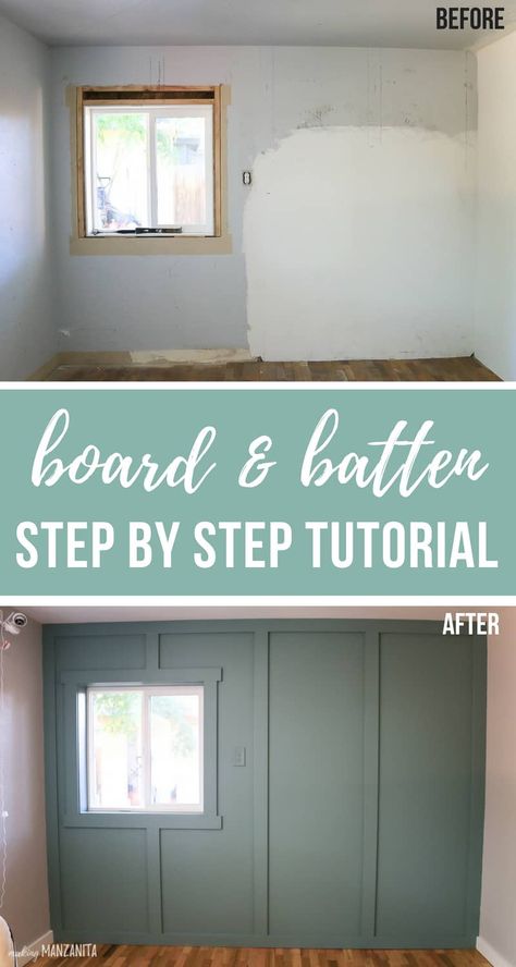 Add Board And Batten, Nursery Makeover, Batten Wall, Board Batten, Board And Batten Wall, House Makeover, Park House, Wood Accent Wall, Create A Board