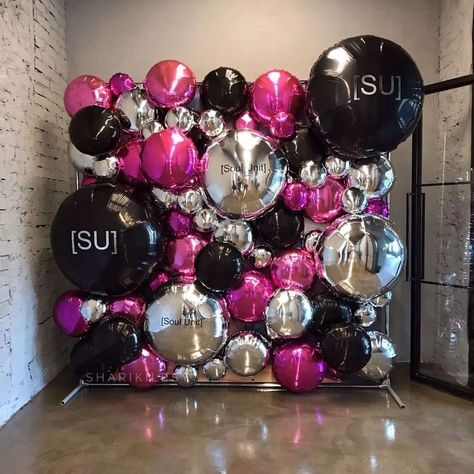 Balloon Walls, Shimmer Wall, Event Backdrop, Balloon Backdrop, Balloon Flowers, Balloon Wall, Balloon Design, Wall Backdrops, Mylar Balloons