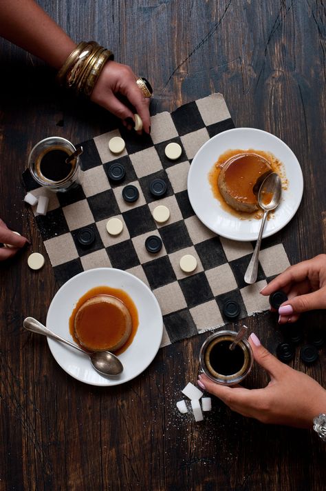 Play board games. Forever timeless. Flan, Coffee Flan, Board Game Cafe, Game Cafe, Coffee Board, Board Game Night, Dinner And A Movie, Coffee Photos, Break Time