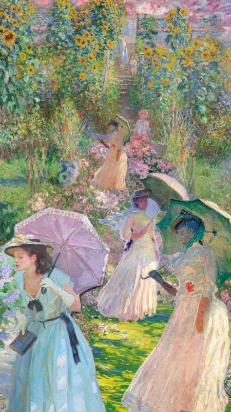 #monet #art #nature #vintage #painting #wallpaper #girlie Nature, Claude Monet Art Paintings, Monet Paintings Aesthetic, Art Museum Aesthetic Wallpaper, Monet Art Aesthetic, Vintage Painting Wallpaper, Monet Paintings Wallpaper, Monet Paintings Impressionism, Claude Monet Aesthetic