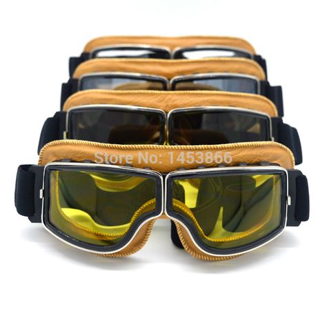 Yellow Leather Vintage motorcycle goggles steampunk goggles cheap coating sport sunglasses for harley,vintage pilot Vintage Pilot, Steampunk Goggles, Motorcycle Goggles, Sport Sunglasses, Sports Sunglasses, Vintage Motorcycle, Yellow Leather, Motorcycle Accessories, Goggles