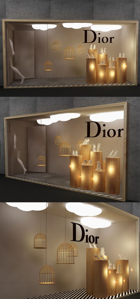 Dior Window Display  Full Project : https://goo.gl/YLbfDe Candle Shop Window Display, Showroom Window Display, Vm Window Display, Window Display Lighting, Minimalist Window Display, Store Front Window Design, Retail Window Design, Spa Window Display, Window Shop Design