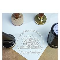 Teacher Library, Book Embosser, Unique Library, Stamp Handmade, Custom Embosser, Embosser Stamp, Embossing Stamp, Gift For Book Lover, Custom Rubber Stamps