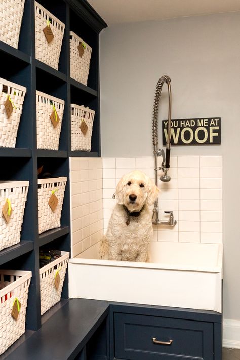 12 GENIUS MUDROOM DOG WASH STATION IDEAS FOR PET LOVERS - Hey, Djangles. Dog Wash Station, Dog Tub, Diy Dog Wash, Luxury Dog Kennels, Pet Washing Station, Wash Station, Washing Station, Dog Washing Station, Home Remodeling Contractors