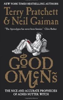 Good Omens by Neil Gaiman and Terry Pratchett.  A clever, witty, creative and book I would recommend to anyone. There are demons, angels, witches, bikers, aging mediums/dominatrixes - everything you could want. It made me laugh a lot and then it made me think a little. Click through for full review. Agnes Nutter, Haruki Murakami Quotes, Neil Gaiman Books, John Ashton, Don Delillo, Tom Robbins, Cards For Men, Good Omens Book, Book Challenge