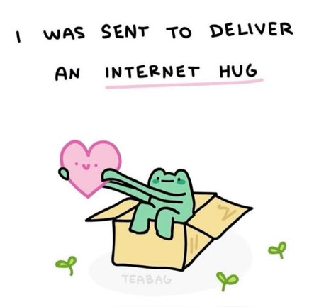 Internet Hug, Loving U, Good Vibes, Reaction Pictures, Funny Cute, Cute Pictures, Encouragement, Memes, Funny