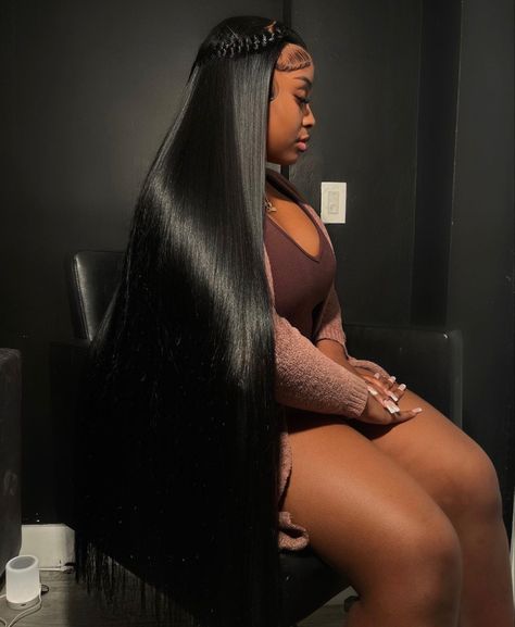 Straight Lace Front Wigs Hairstyles, 40 Inch Wig, Frontal Wig Styles, Medium Blonde Highlights, Long Wigs For Black Women, Melted Lace, Lace Glue, Frontal Wig Hairstyles, Hair Laid