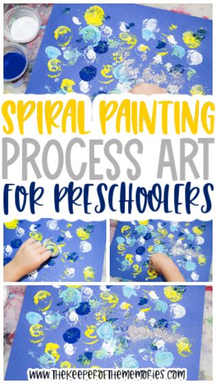 Strengthen fine motor skills while learning about art in the Netherlands and Spain with this quick and easy Spiral Painting activity. This fun and meaningful painting for kids activity is perfect for your next artist preschool theme. #processart #paintingforkids #arthistory #artiststudy Prek Artist Study, Artist For Preschoolers, Preschool Artist Theme, Preschool Process Art, Spiral Painting, Preschool Painting, Meaningful Paintings, Homeschool Crafts, Crazy Art