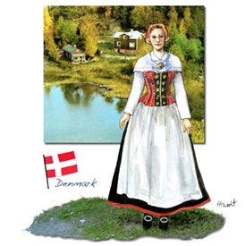 Long Skirt Outfits Aesthetic, Long Skirt Outfits For Summer, Nordic Folklore, Scandinavian Country, Skirt Outfits Aesthetic, Danish Culture, Long Flowing Skirts, Long Skirt Summer, Culture Clothing