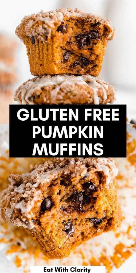 Muffins Cinnamon, Gluten Free Pumpkin Muffins, Dairy Free Pumpkin, Cinnamon Pumpkin, Pumpkin Muffin Recipes, Spice Muffins, Pumpkin Spice Muffins, Gluten Free Muffins, Gluten Free Sweets