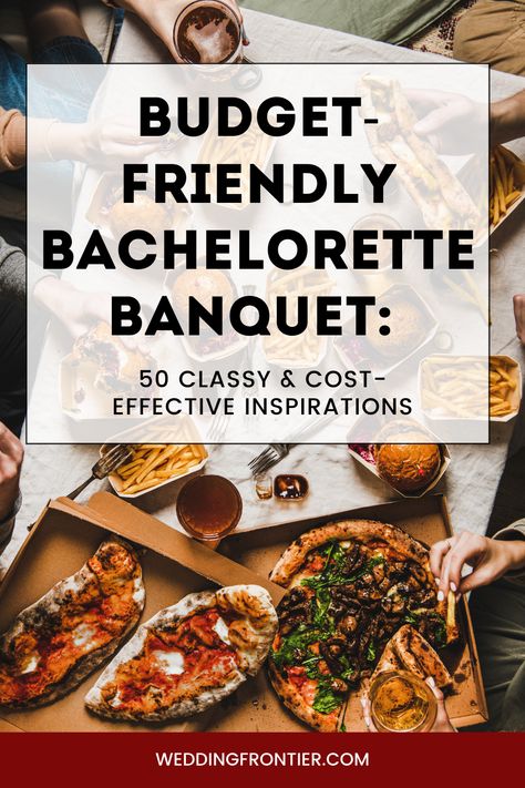 Make your bachelorette party memorable with gourmet food options that won't empty your wallet. Explore 50 ideas ranging from appetizers to desserts, curated for the modern bride. #GourmetOnABudget #BacheloretteEats #ChicandCheap Dinner Ideas For Bachelorette Party, Bachelorette Dinner Ideas Food, Meals For Bachelorette Party, Bachelorette Food Ideas Dinners, Dinner Bachelorette Party, Bachlorette Ideas Food, Bachelorette Party Meal Ideas, Bachelorette Menu Ideas, Bachelorette Party Dessert Ideas