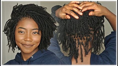 Retwist Micro Locs, Microlocs Two Strand Twist, Type 4 Curly Hair, Short Microlocs Styles, Mini Locs, Micro Locks, Locs Ideas, Marley Braiding Hair, Dread Heads