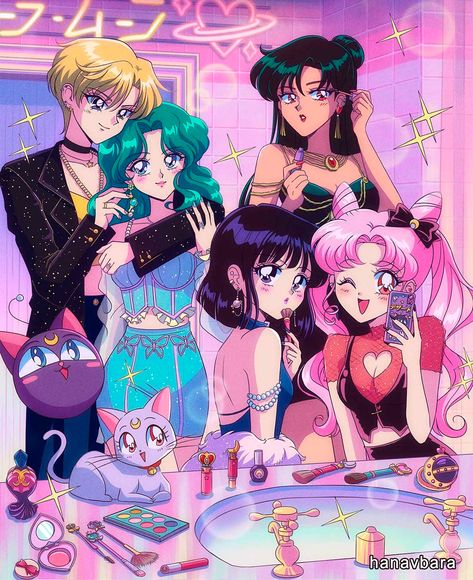 hanavbara в Tumblr Saylor Moon, Sailor Moon Girls, Arte Sailor Moon, Sailor Moon Fan Art, Images Kawaii, Sailor Moon Aesthetic, Sailor Pluto, Sailor Neptune, Sailor Moon Wallpaper