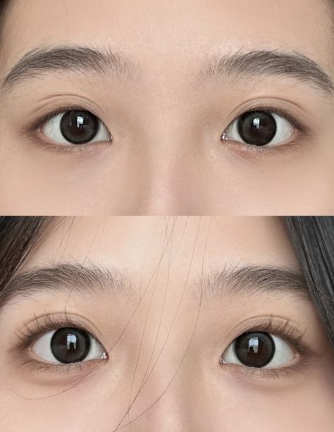 xiaohongshu eye makeup inspo douyin chinese makeup trends Basic Douyin Makeup, Puppy Face Type Makeup, Korean Douyin Makeup, Puppy Makeup Look, Douyin Makeup Without Contact Lens, Puppy Dog Eyes Makeup, Puppy Eye Makeup, Puppy Dog Eyeliner, Chinese Eye Makeup