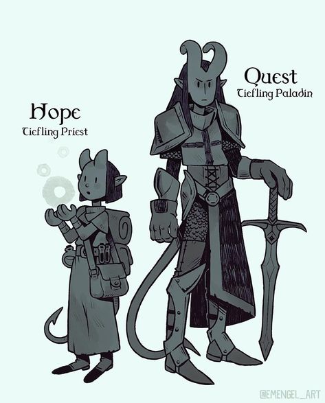 Teethlings Dnd, Dnd Gnome Art, Teifling Dnd Art, Dnd Priest, Dnd Characters Ideas, Dnd Tiefling Character Design, Dnd Character Design Inspiration, Cute Dnd Character, Nonbinary Character Design