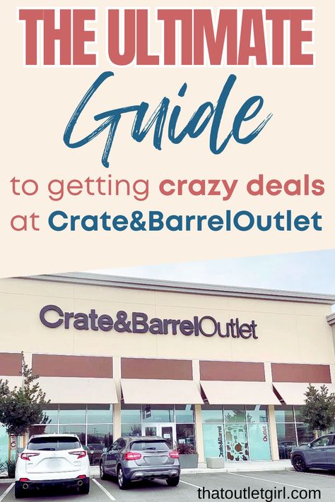 Are you looking for the perfect home and furniture pieces without breaking the bank? With the right strategies and know-how, you can find great deals and discounts at Crate&Barrel outlets, making it an easy and budget-friendly way to find the ideal pieces to fit your style and your budget. In this guide, you'll learn how to save money when shopping at Crate&Barrel outlets and make your home look amazing. Crate And Barrel Style, Tons Of Money, Store Hacks, Barrel Furniture, Crate Barrel, Designer Outlet, How To Save Money, Furniture Outlet, Cheap Furniture