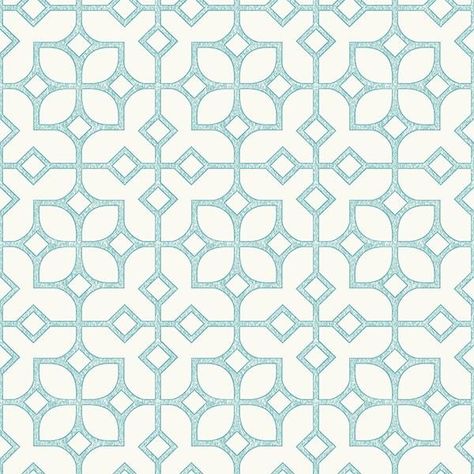 Maze Turquoise Tile 2697-78025 Brewster Wallpaper 2697-78025 Blue Geometric Wallpaper, Turquoise Tile, Brewster Wallpaper, Wallpaper Warehouse, Turquoise Wallpaper, A Street Prints, Wallpaper For Sale, Trellis Design, Tile Wallpaper