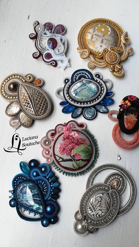 Soutache pendant