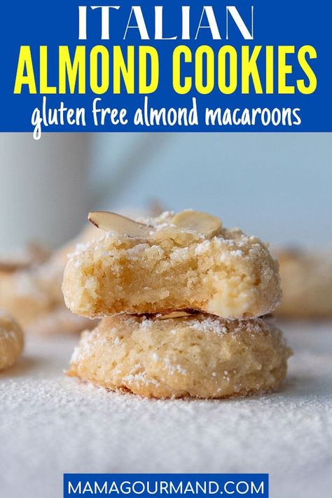 Italian Almond Paste Cookies, also known as almond macaroons, are a soft, chewy, and highly addictive delight perfect for Christmas or Passover. Only four ingredients are required to make this flourless cookie recipe! #almondpastecookies #italian #christmas #recipe #easy #chewy #soft #glutenfree #best Italian Almond Macaroons, Gluten Free Almond Paste Cookies, Almond Macaroons Recipe, Almond Paste Cookies Italian, Recipes With Almond Paste, Cookies With Almond Paste, Gluten Free Almond Cookies, Almond Paste Cookies, Almond Paste Recipes