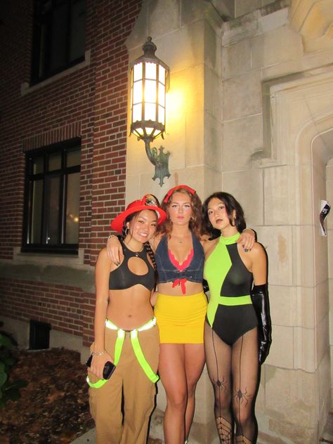 Halloween costume inspo, firefighter, snow white, shego Fireman Costume Women, Fire Fighter Costume Women, Firefighter Costume Women, Firefighter Halloween, Fireman Costume, Halloween Fits, Firefighter Costume, Costume Inspo, Costume Women