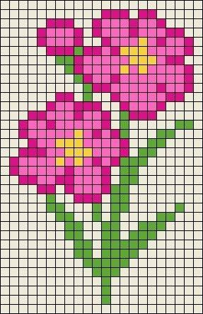 Crochet Grid, Rose Cross Stitch Pattern, Beaded Flowers Patterns, Pixel Art Characters, Kitty Drawing, Hello Kitty Drawing, Tapestry Crochet Patterns, Box Patterns, Pixel Pattern