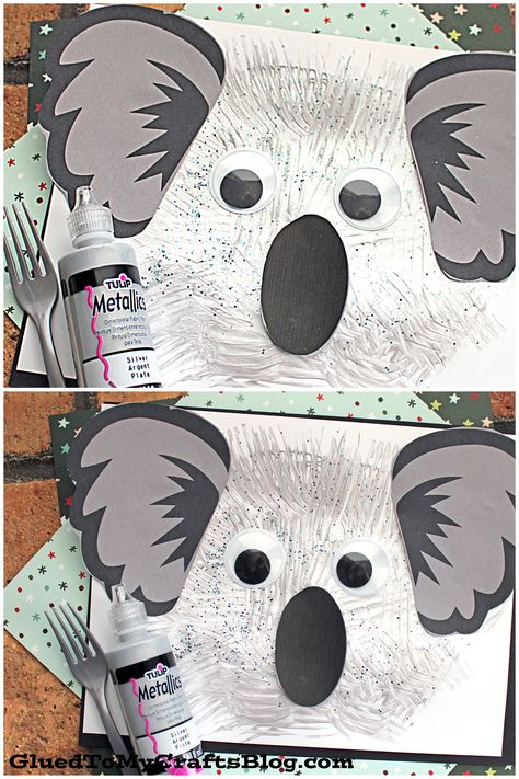 Koala Craft, Tube Crafts, Australia Crafts, Polar Bear Craft, Painted Animals, Bear Craft, Handprint Christmas, Preschool Craft, Easy Art Projects